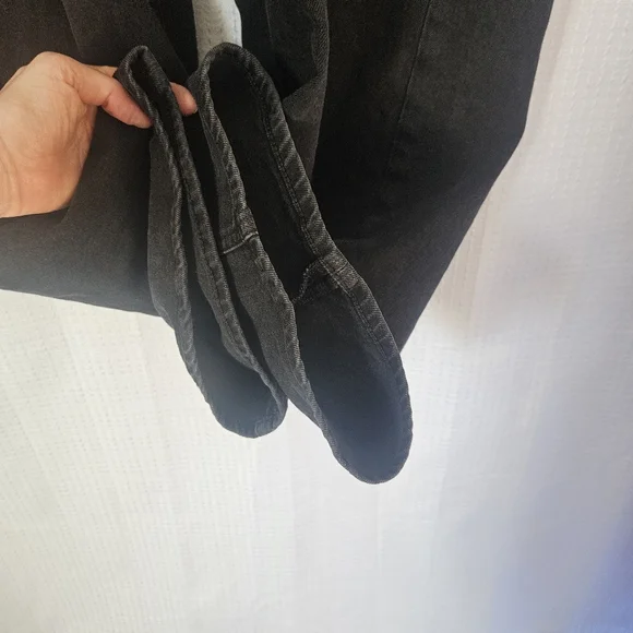 Gap Mid Rise '90s Loose Jeans Black 14 TALL - Picture 3 of 7